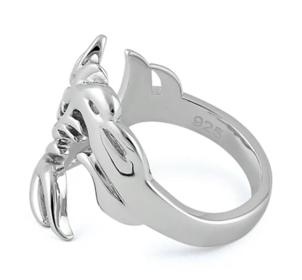 Sterling Silver Dragon Ring