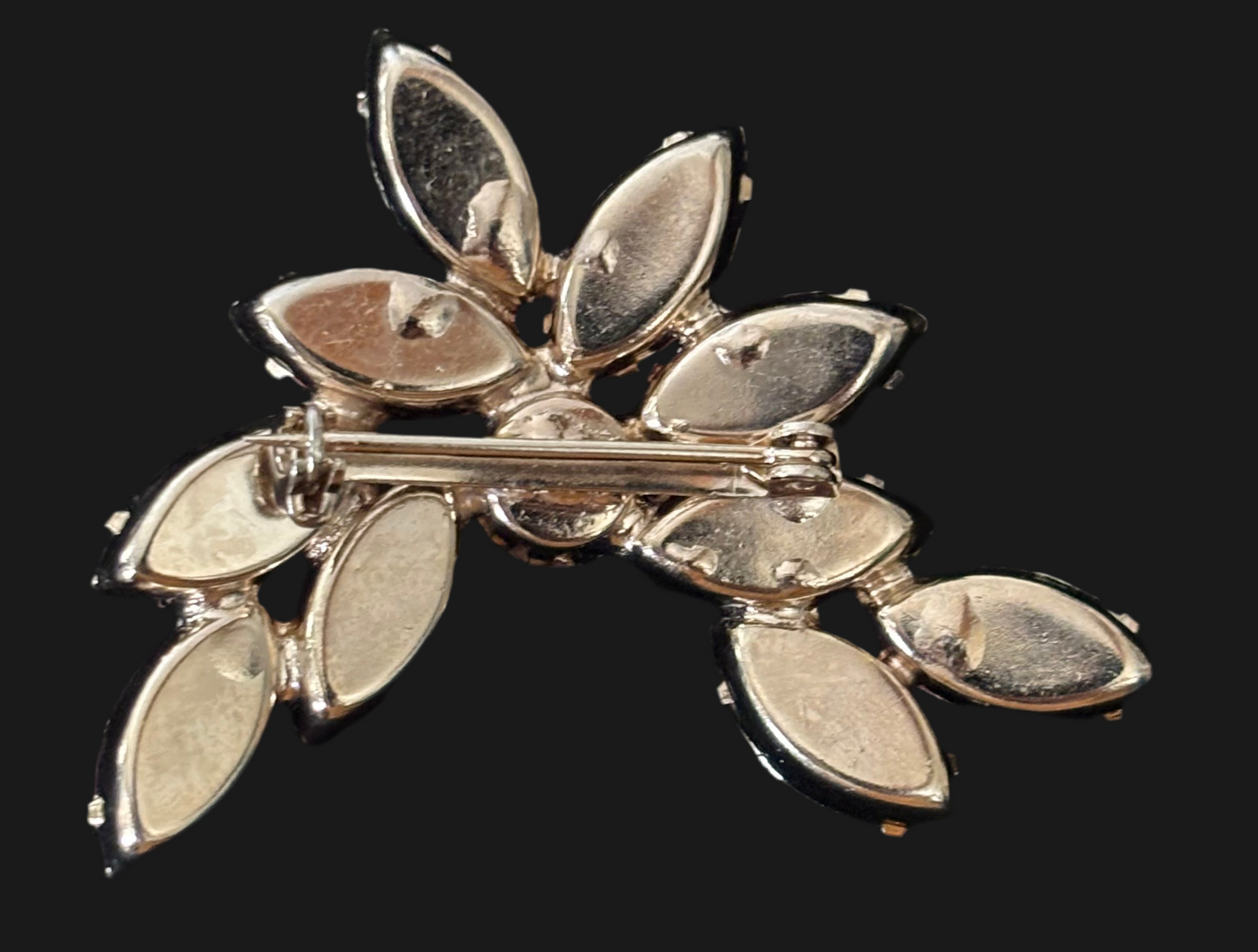 Vintage Pink Rhinestone Brooch